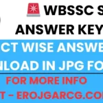 WBSSC SLST Answer Key 2025