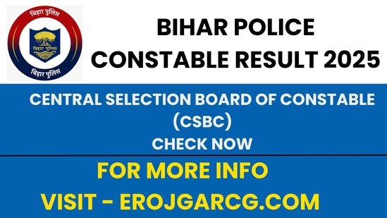 Bihar Police Constable Result 2025