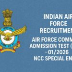Indian Air Force AFCAT 01/2026 Recruitment Notification