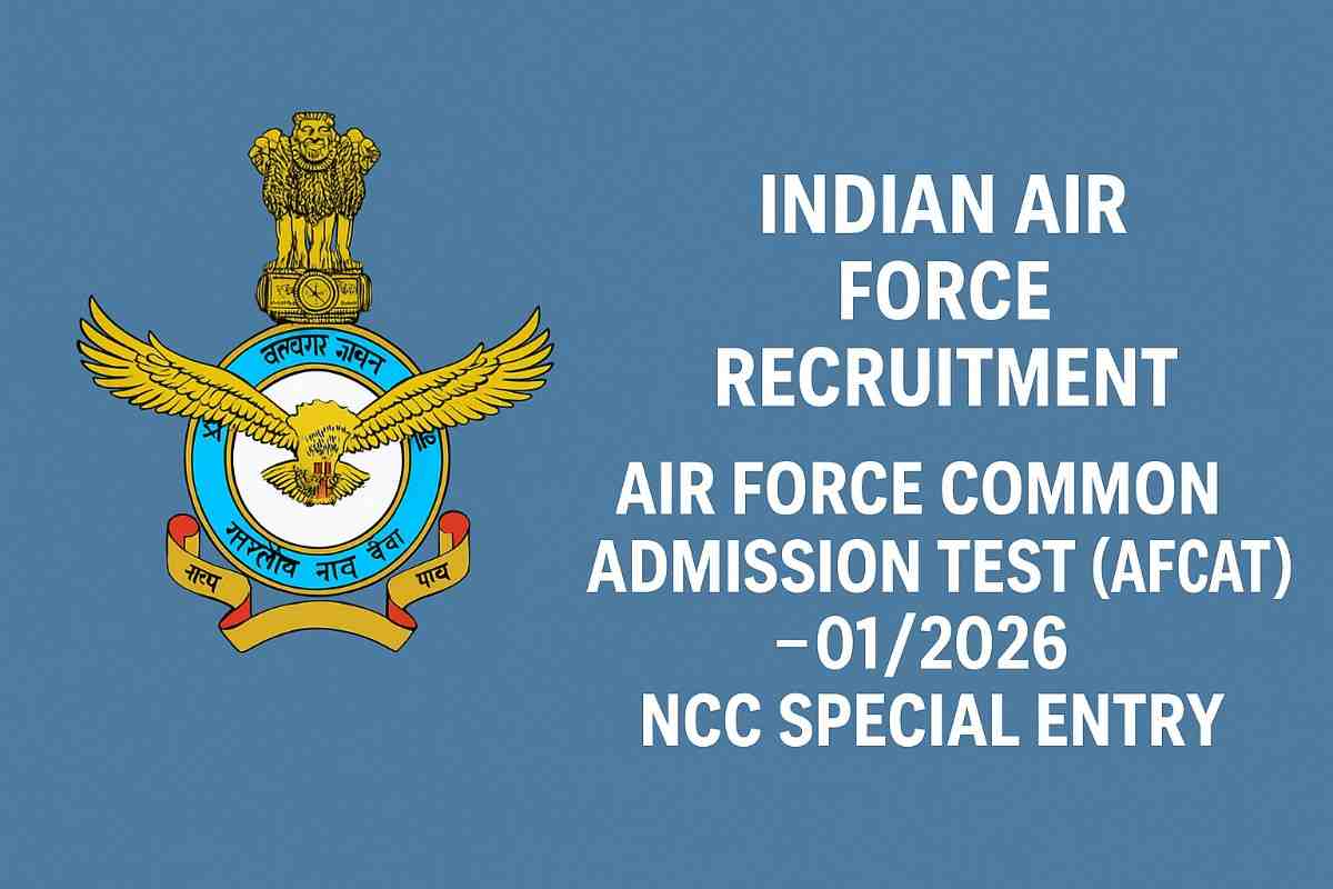 Indian Air Force AFCAT 01/2026 Recruitment Notification